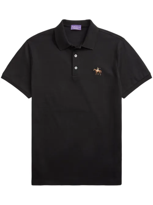 Polo à logo brodé - Ralph Lauren Purple Label - Modalova