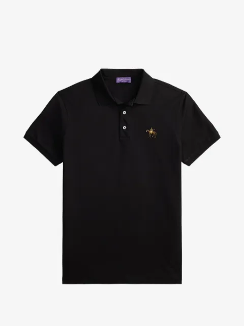 Ralph Lauren Purple Label Poloshirt mit Logo-Stickerei
