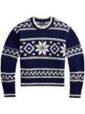 Polo Ralph Lauren snowflake-jacquard sweater - Blue