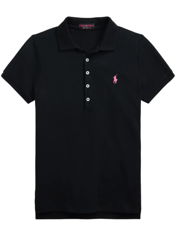 Polo Ralph Lauren Pink Pony ポロシャツ | ブラック | FARFETCH JP