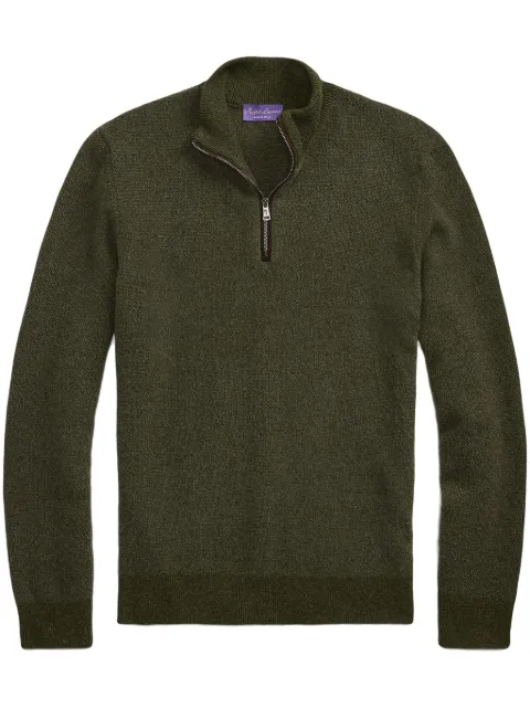 Ralph Lauren Purple Label tröja med halv dragkedja