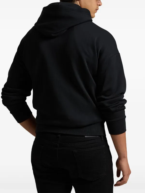 Polo Ralph Lauren Big Pony-print Hoodie | Black | FARFETCH