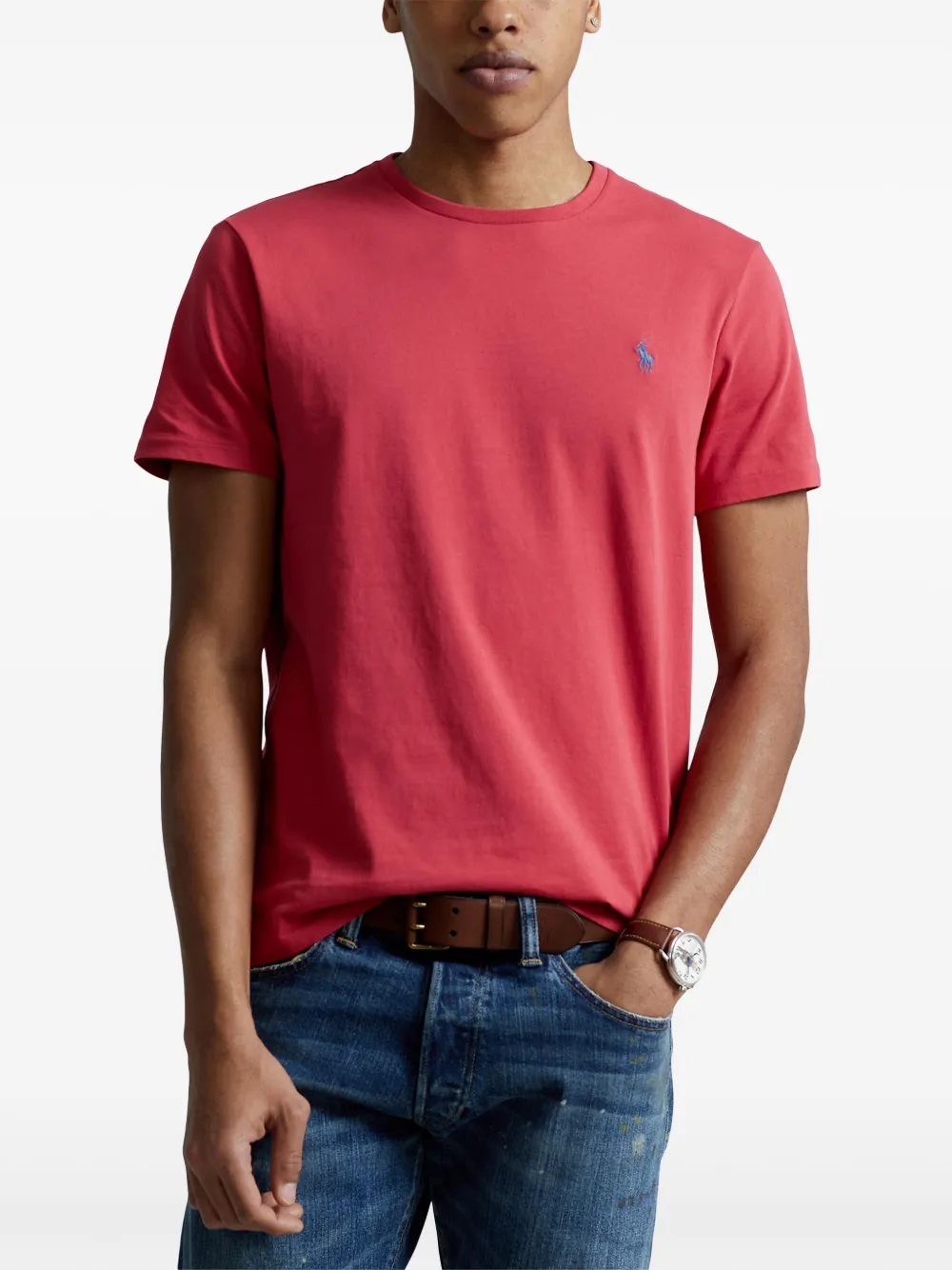 Polo Ralph Lauren T-shirt met borduurwerk Rood