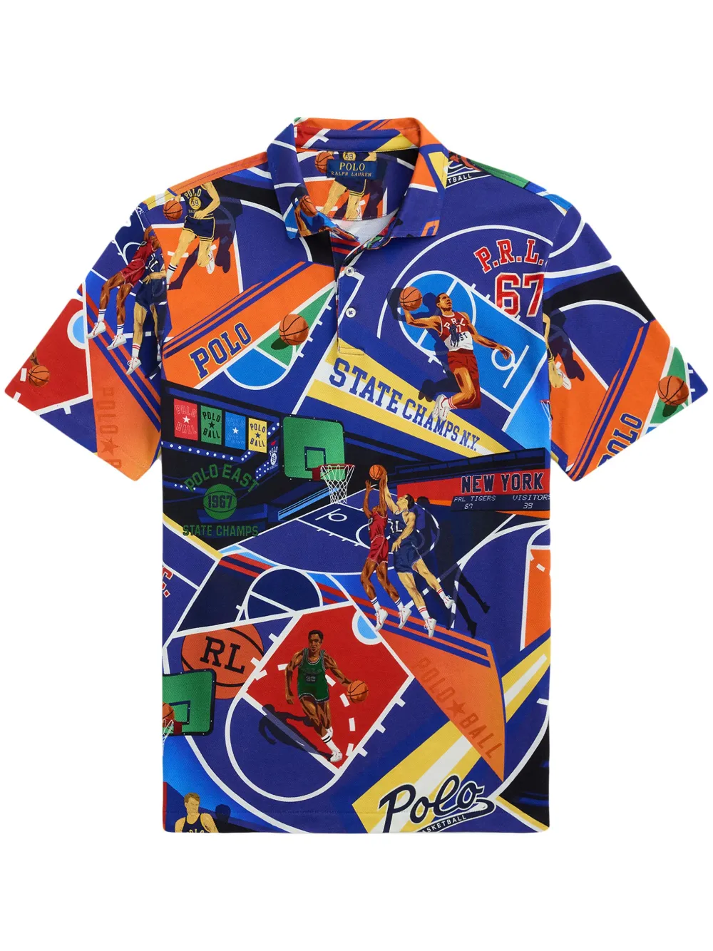 Polo Ralph Lauren Poloshirt met grafische print Blauw