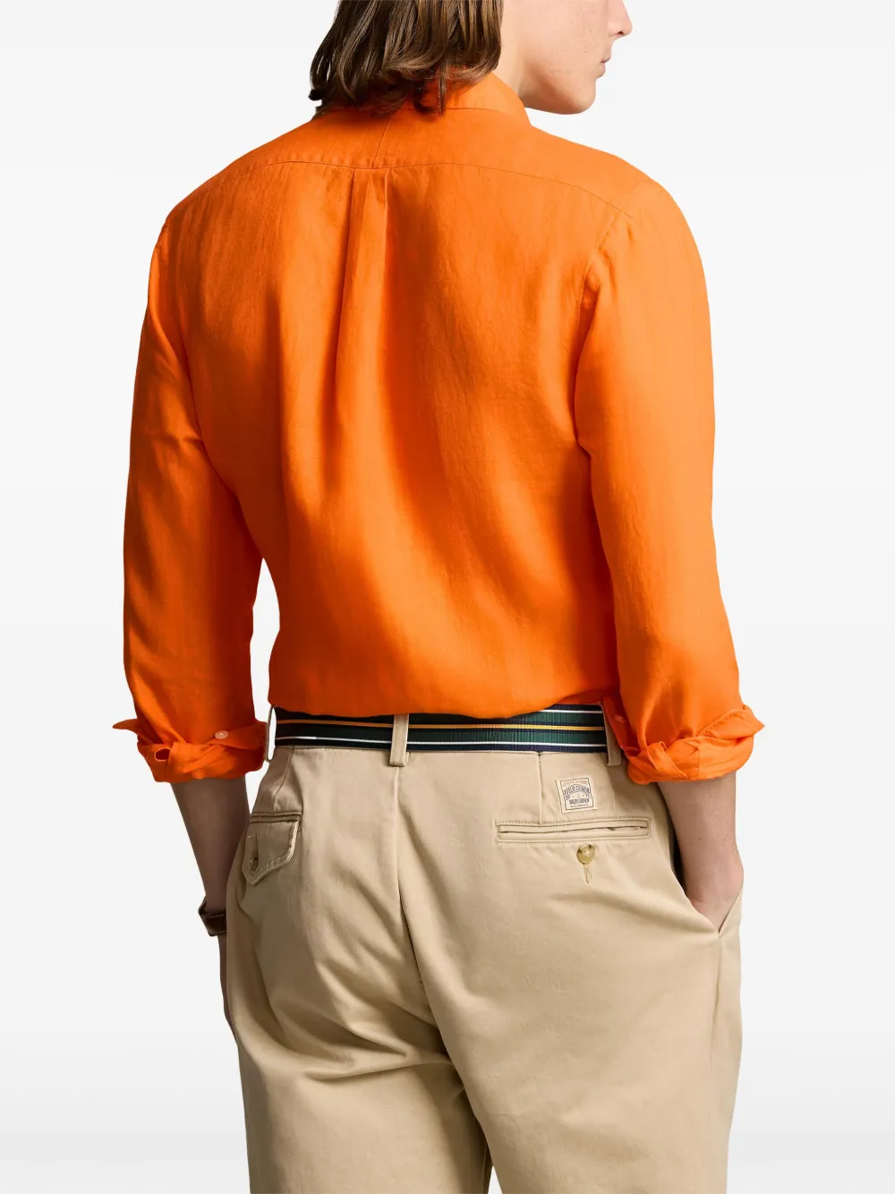 Polo Ralph Lauren Polo Pony linnen overhemd Oranje