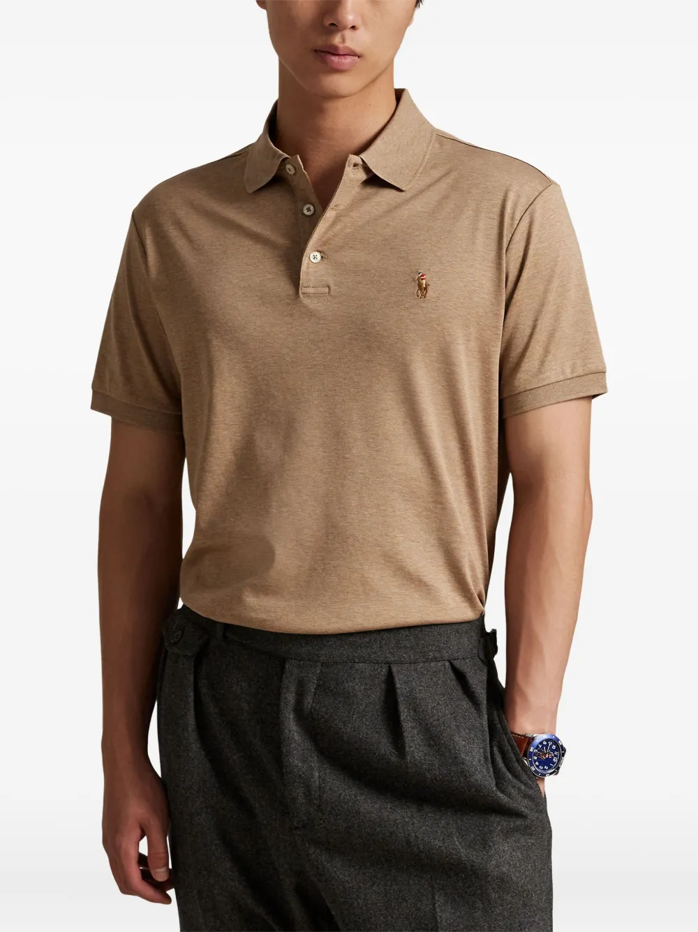 Polo Ralph Lauren Poloshirt met logo Bruin