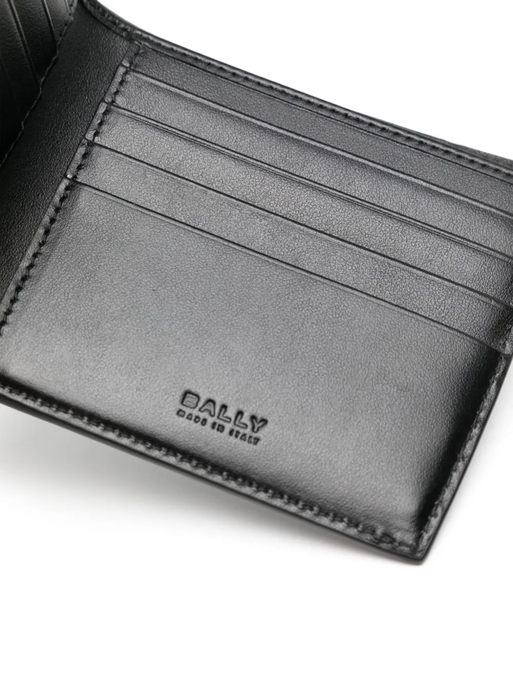 Bally Leren portemonnee Zwart