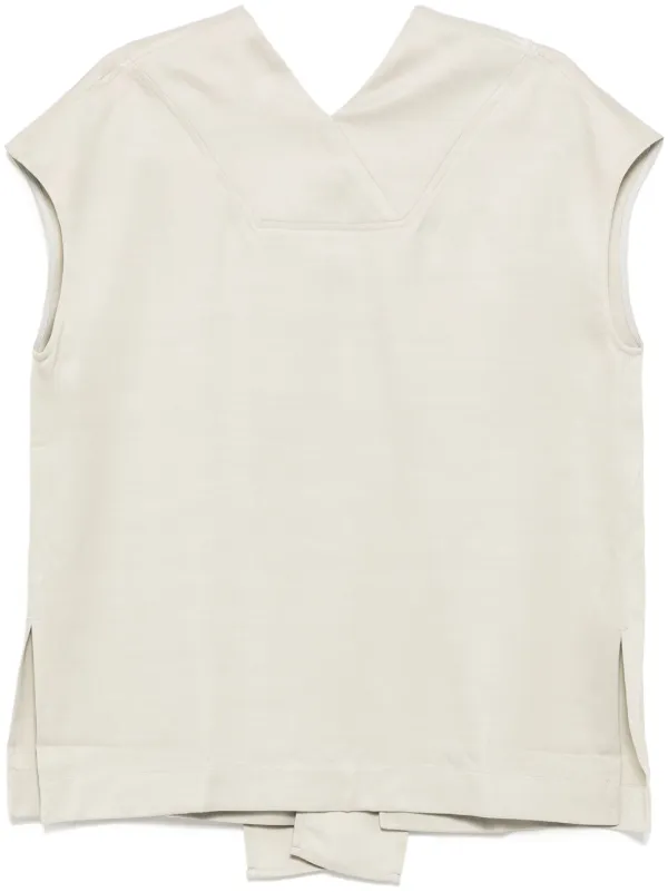 Studio Nicholson Greer Crossover Top in White