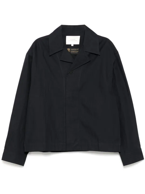 【STUDIO NICHOLSON】ナイロン FLUX ジャケット Studio Nicholson - Black Flux Harrington Jacket – Frances May