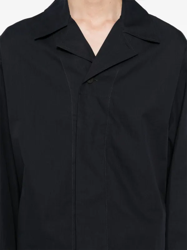 【STUDIO NICHOLSON】ナイロン FLUX ジャケット SPHERE SNM - 1149 WATER REPELLENT NYLN BLACK - LOGO | STUDIO