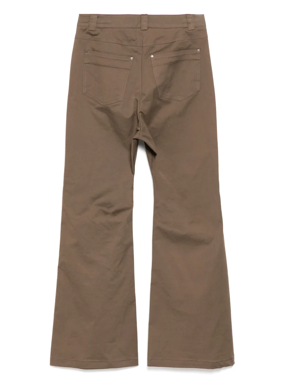 Low Classic Pintuck bootcut broek - Bruin