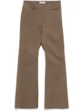 Low Classic pin tuck bootcut pants - Brown