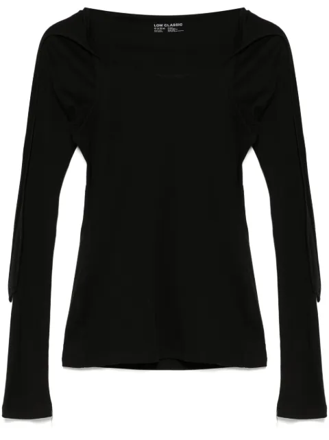 Low Classic top con detalle de mascada