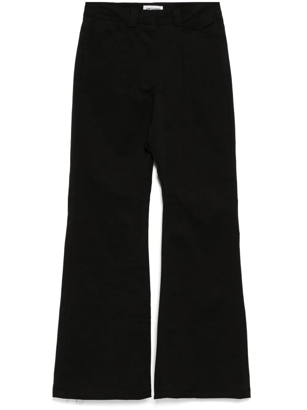 pin tuck bootcut pants