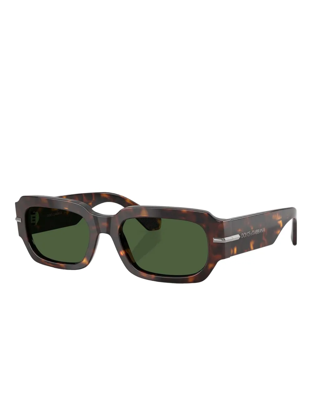 Dolce & Gabbana Eyewear Zonnebril met rechthoekig montuur Bruin