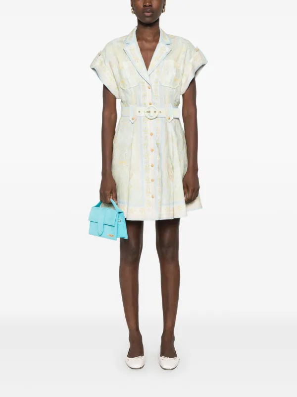 Zimmermann Acacia Mini Dress - Green