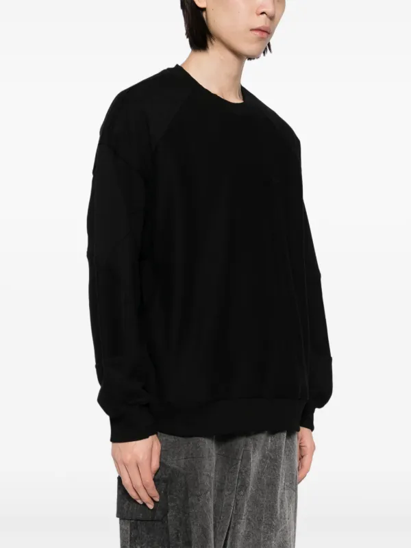 【関税込み】Juun.J ブラック クルーネック スウェットシャツ Juun.J スウェットシャツ | ブラック | FARFETCH JP