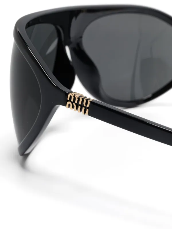 Miu Miu Eyewear Runway Sunglasses | Black | FARFETCH