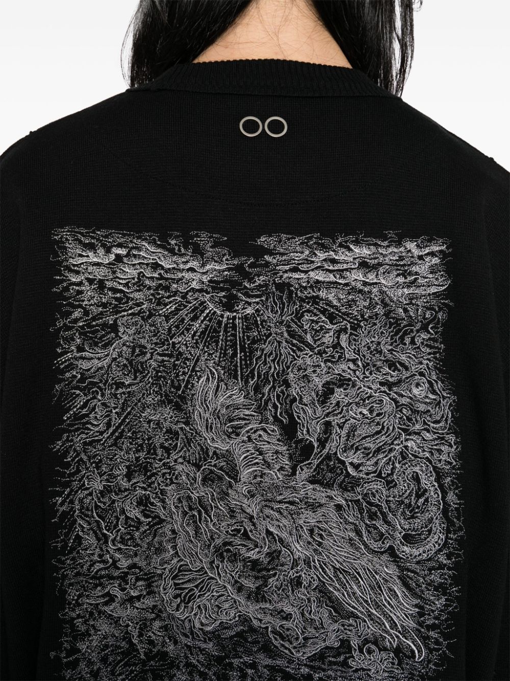 Shop Songzio Night Thieves' Embroidered Sweater In Black