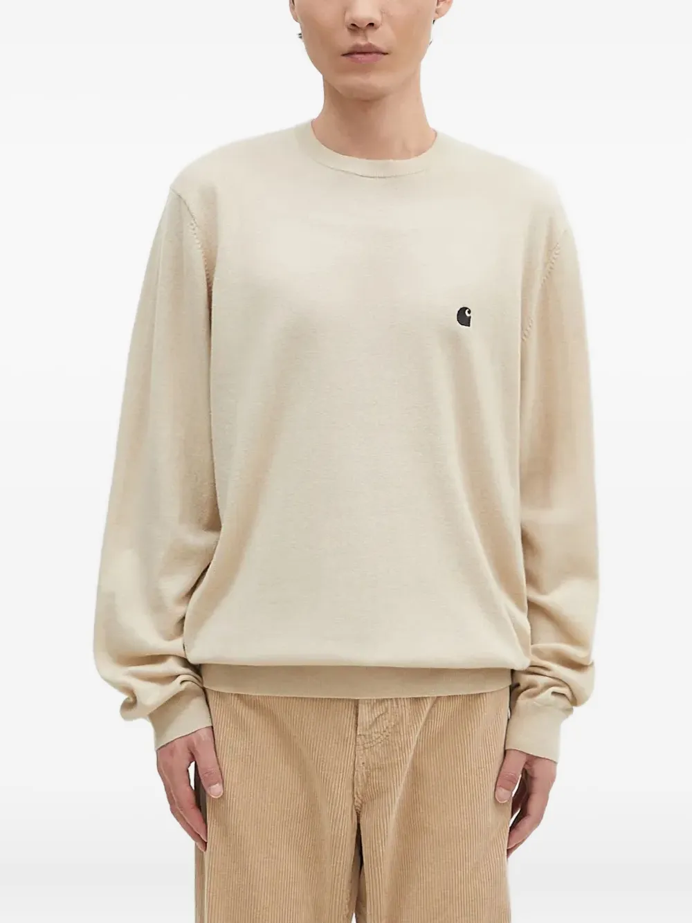 Carhartt WIP Madison logo crew-neck sweater | Neutrals | Image 1