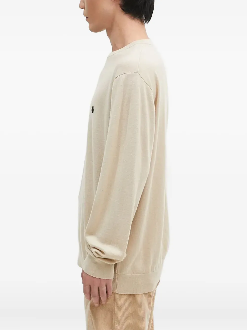Carhartt Madison Logo Crew-neck Sweater In Neutral