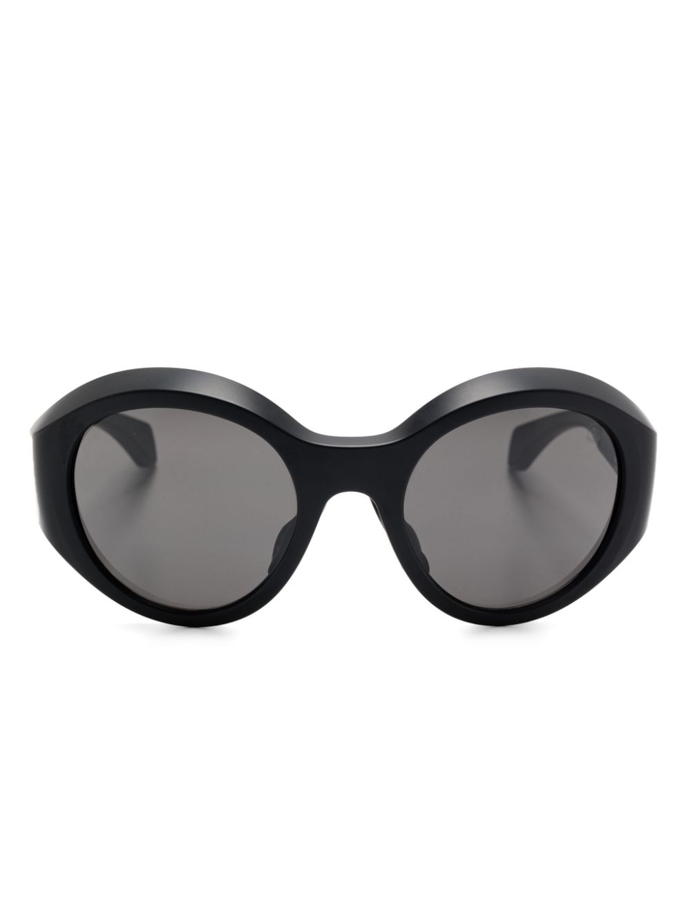 Moncler Eyewear Zonnebril met rond montuur Zwart