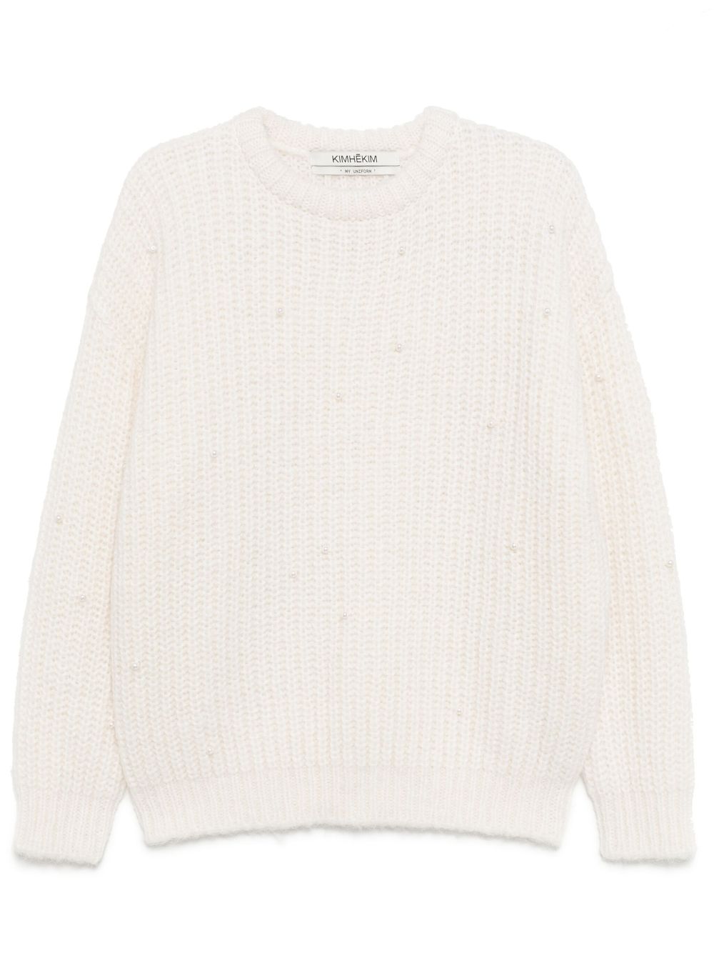 pearl-embellished jumper