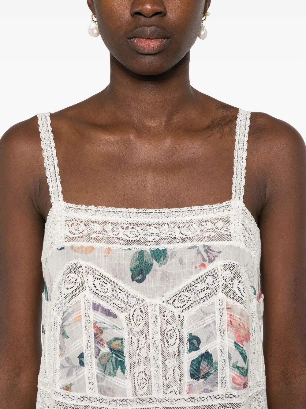 ZIMMERMANN Acacia mini-jurk Wit