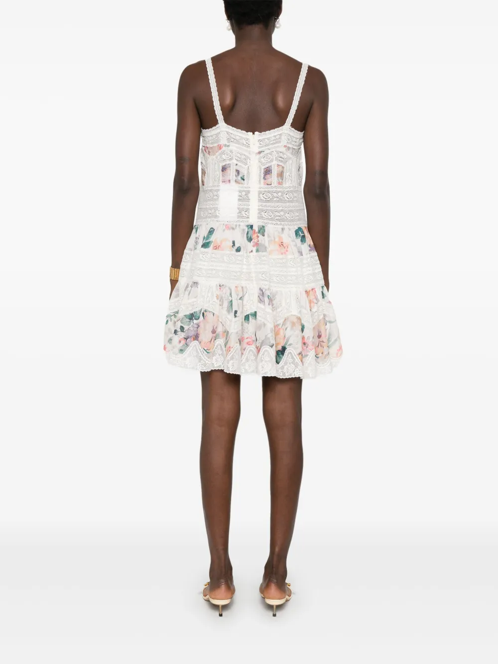 ZIMMERMANN Acacia mini-jurk Wit