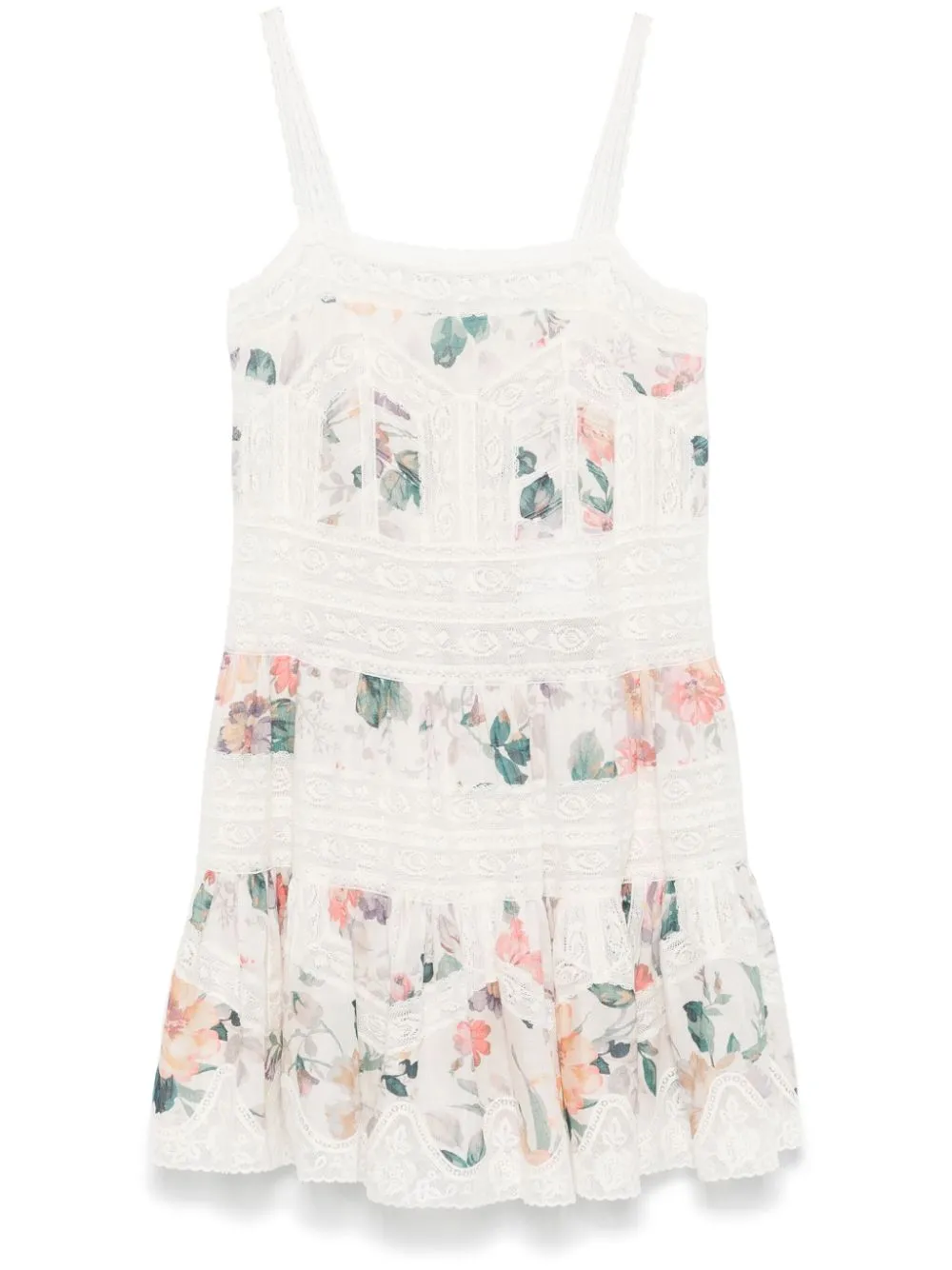 Shop Zimmermann Acacia Mini Dress In White