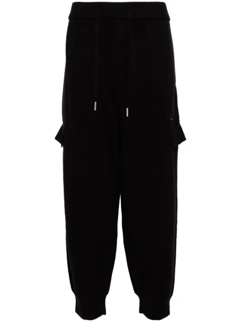 ZZERO BY SONGZIO panther knitted track pants