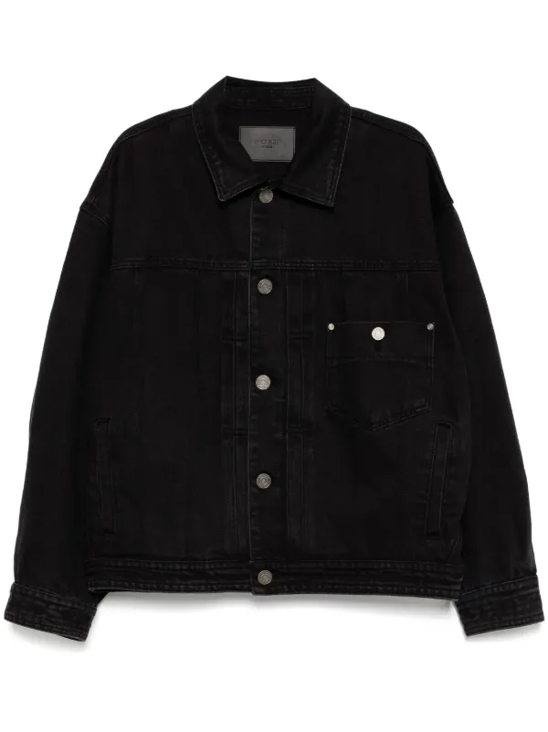SONGZIO Paint Denim Jacket | Black | FARFETCH AO
