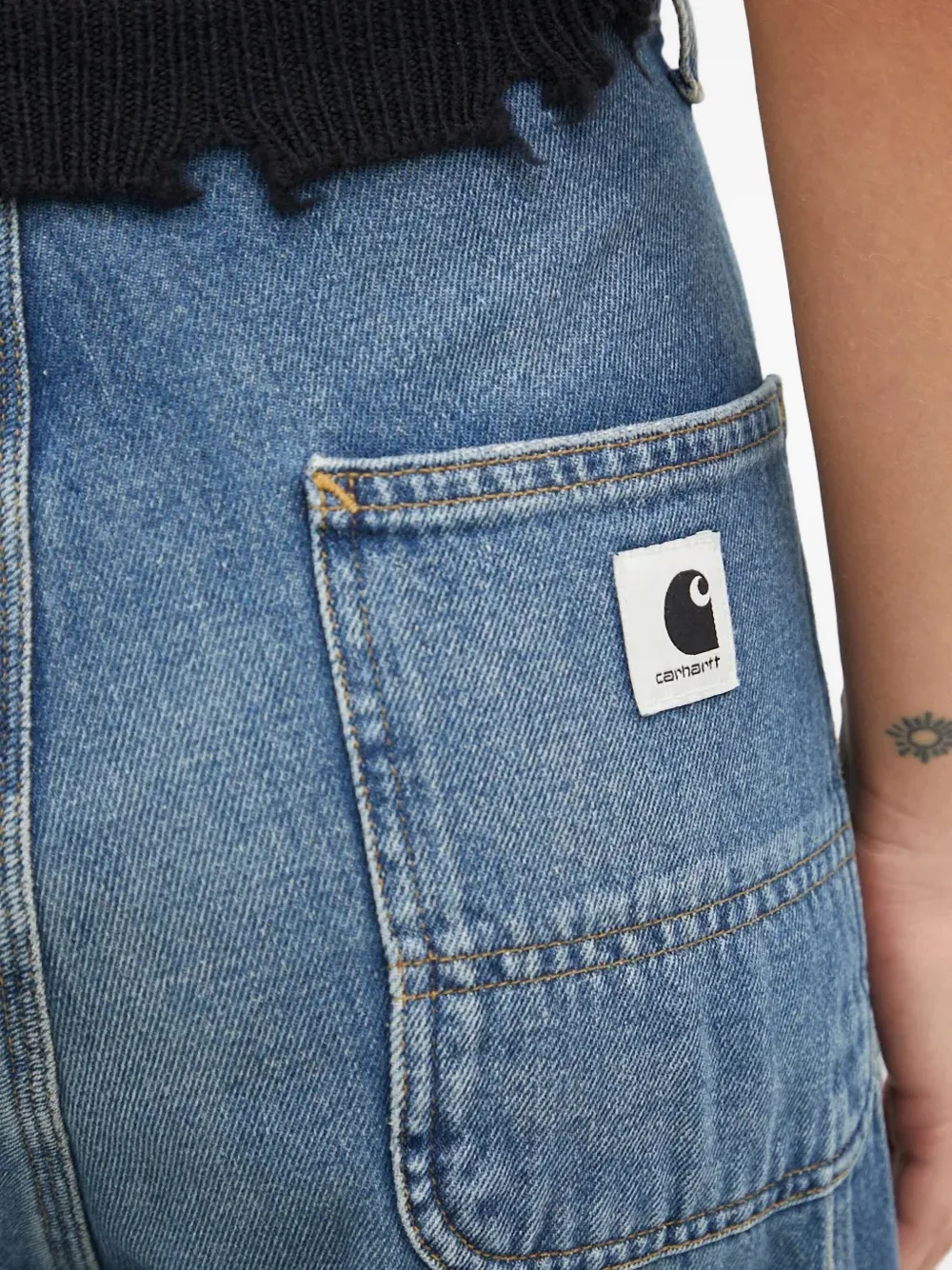 Carhartt WIP Brandon jeans met vlakken Blauw