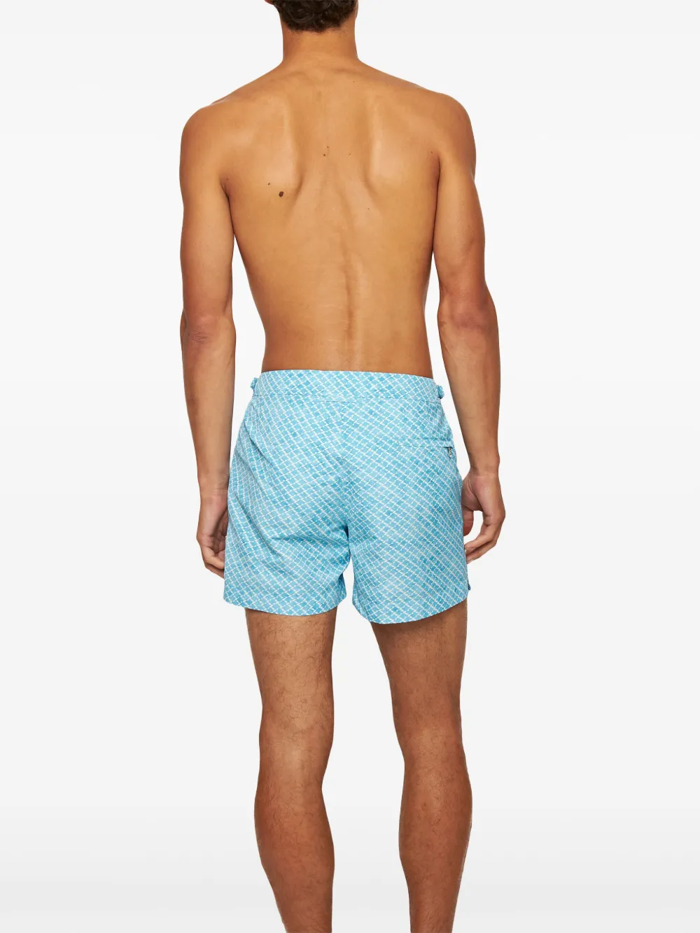Orlebar Brown Zwembroek meet rits Blauw