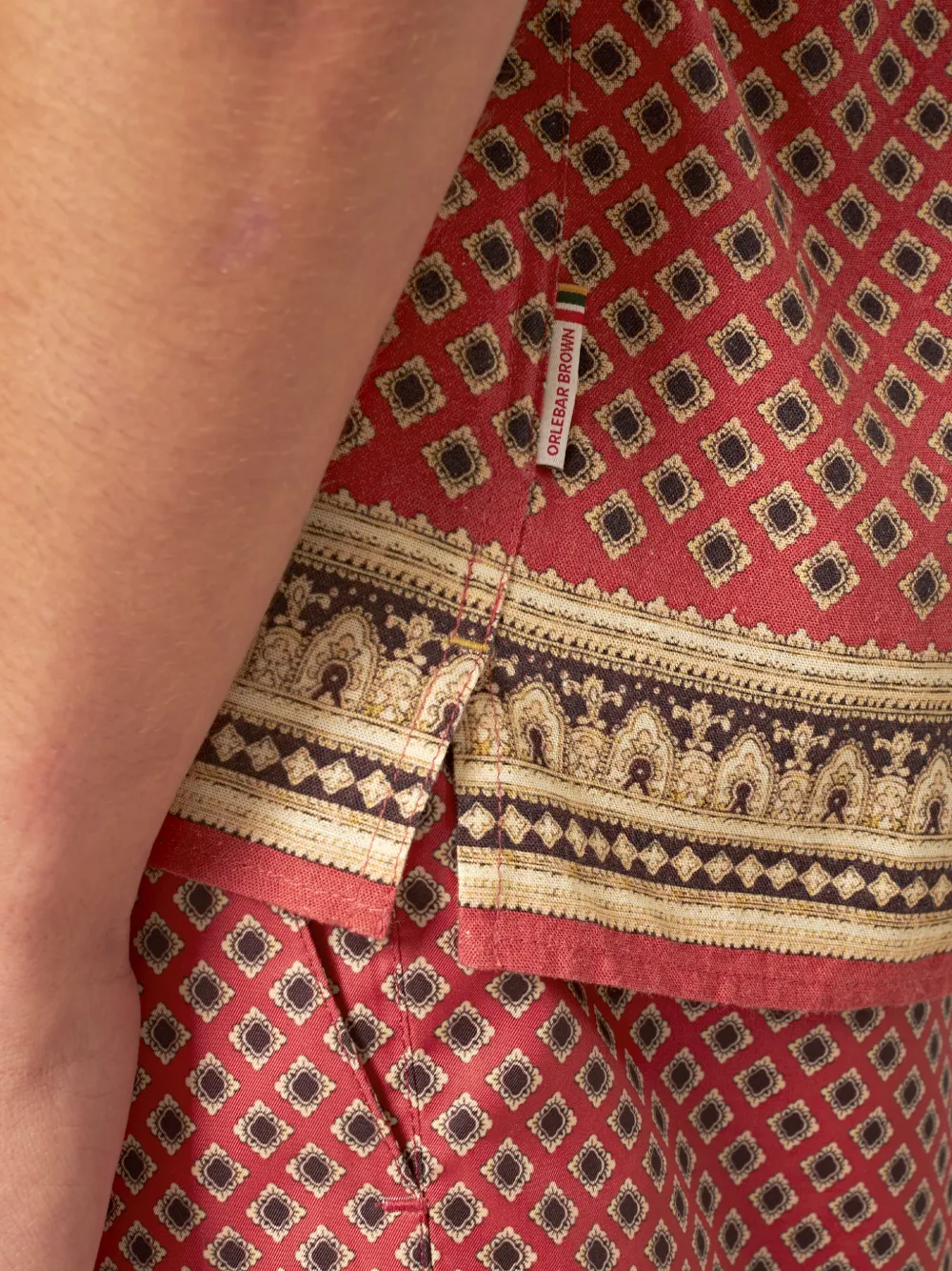 Orlebar Brown Maitan Solmio overhemd Rood