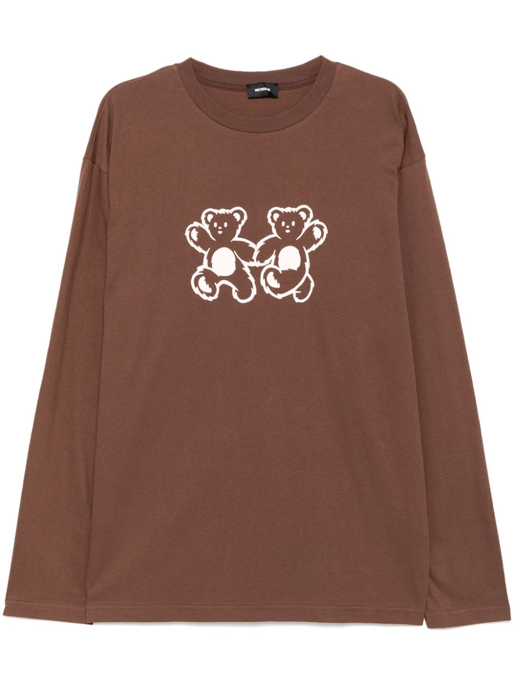 We11 Done Teddy Twins T-shirt In Brown