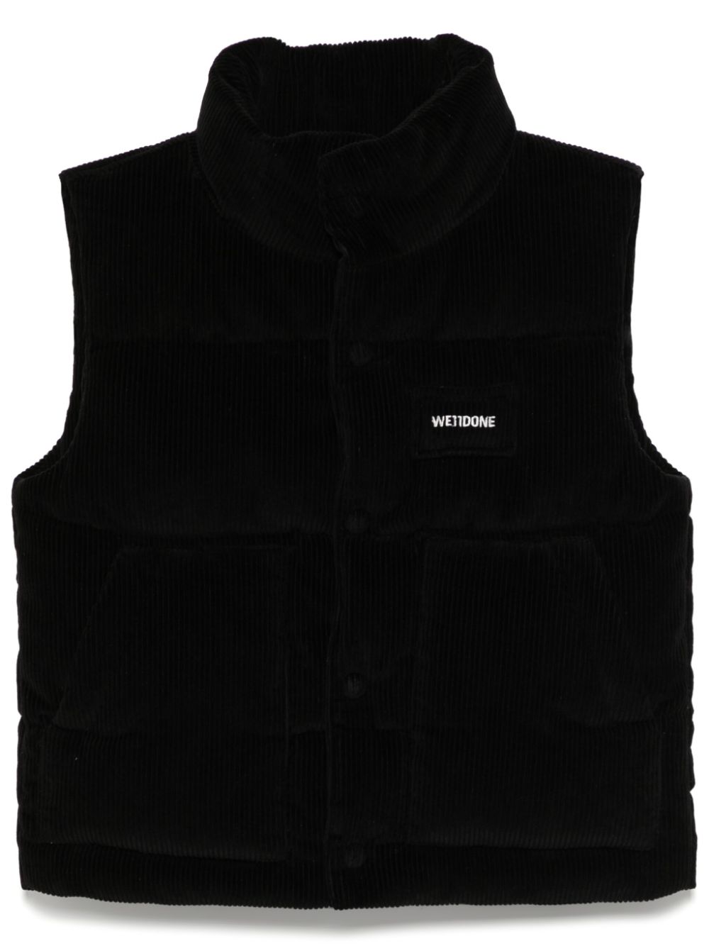 corduroy puffer gilet