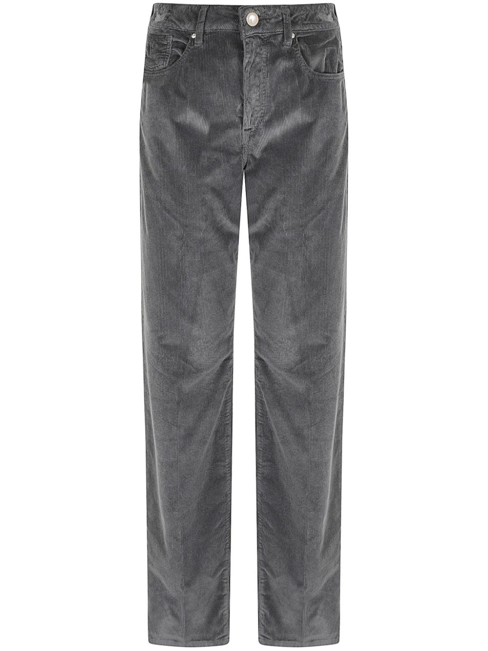 Shop Hand Picked Corduroy Trousers In Grey