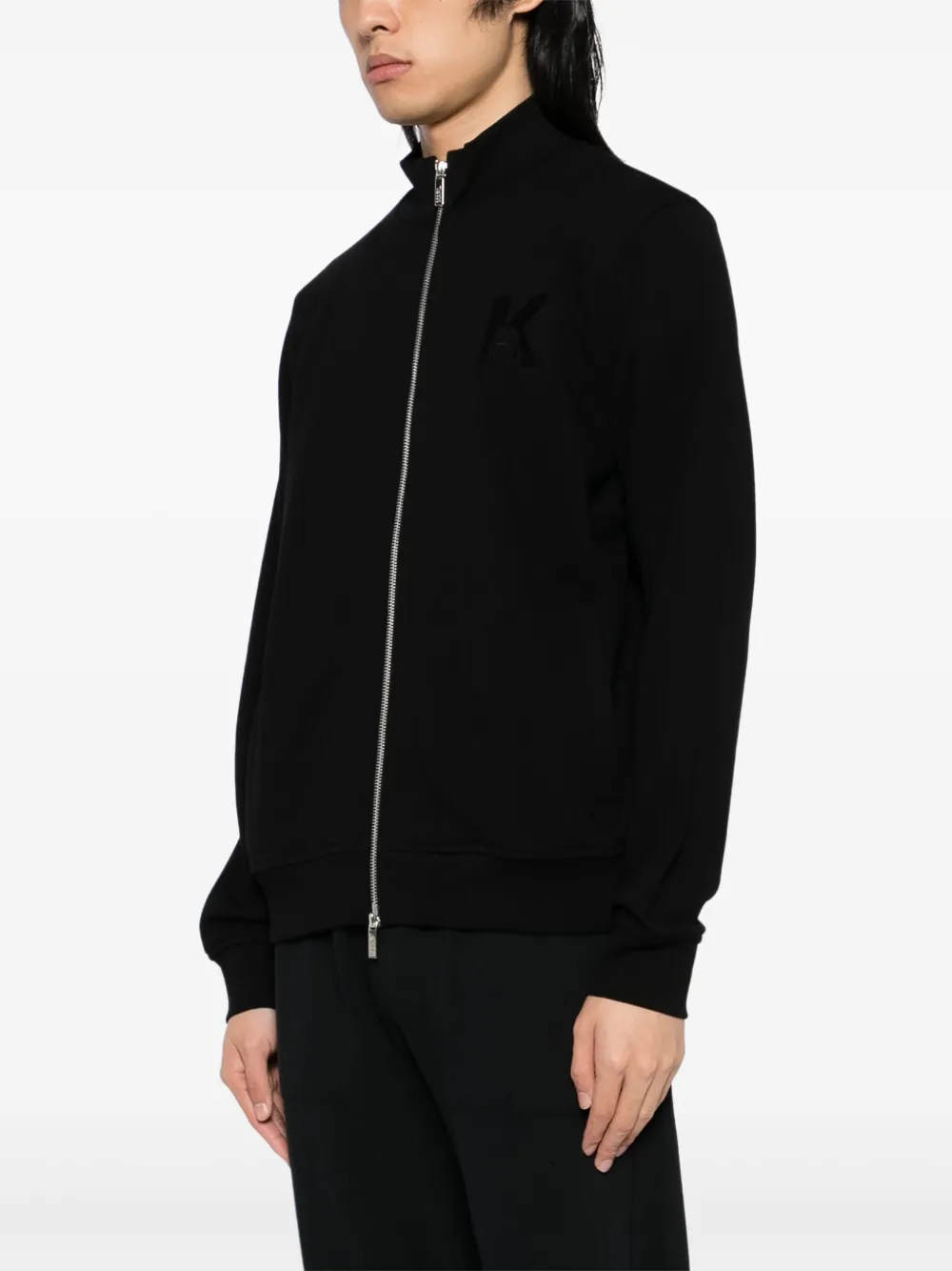 Karl Lagerfeld Sweater met geborduurd logo Zwart