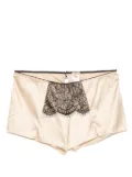 Burberry lace-detail pyjama shorts - Neutrals