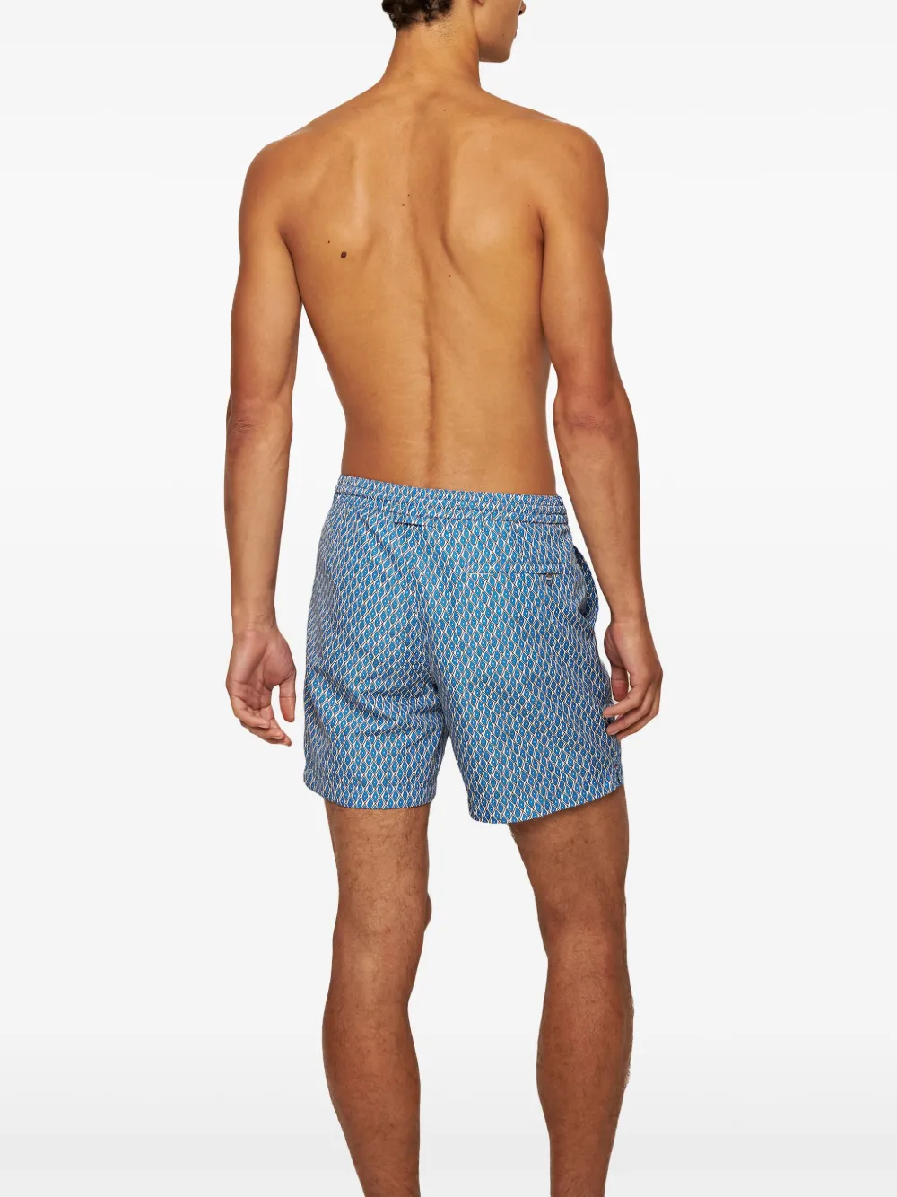 Orlebar Brown Zwembroek met geometrische print Blauw