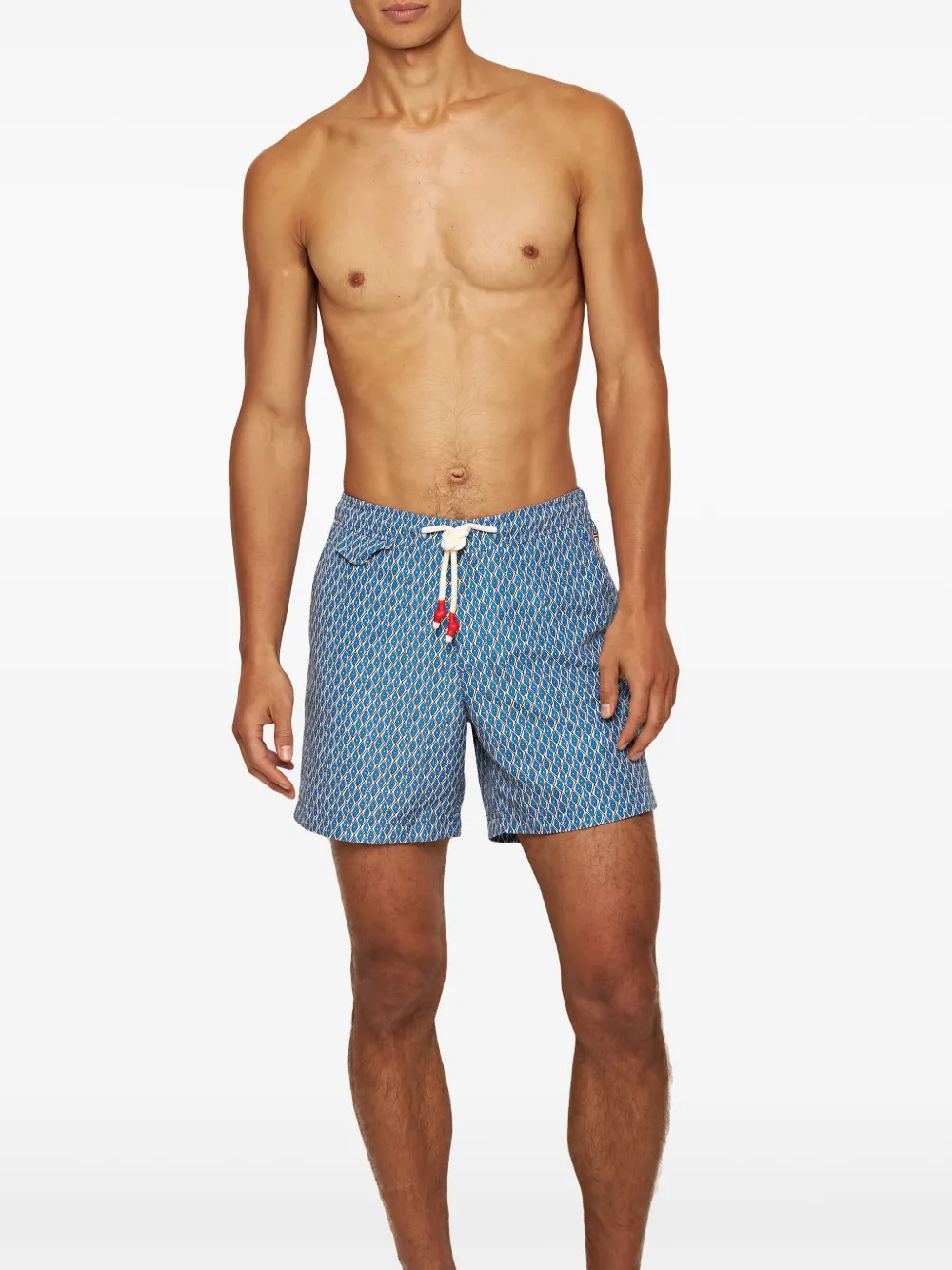 Orlebar Brown Zwembroek met geometrische print Blauw