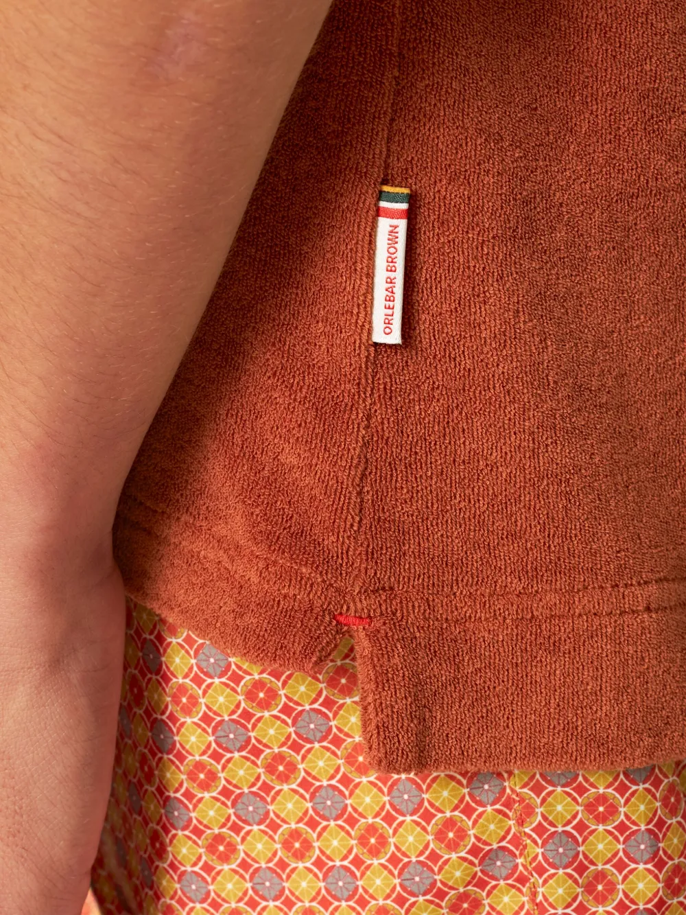 Orlebar Brown Terry-cloth Polo Shirt In 褐色