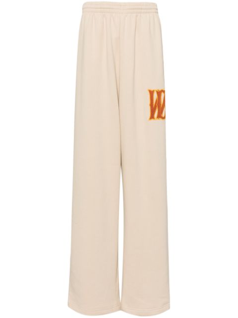 We11done logo-patch track pants