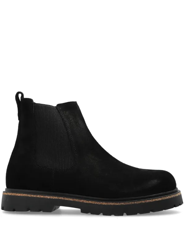 Birkenstock スエード チェルシーブーツ | ブラック | FARFETCH JP