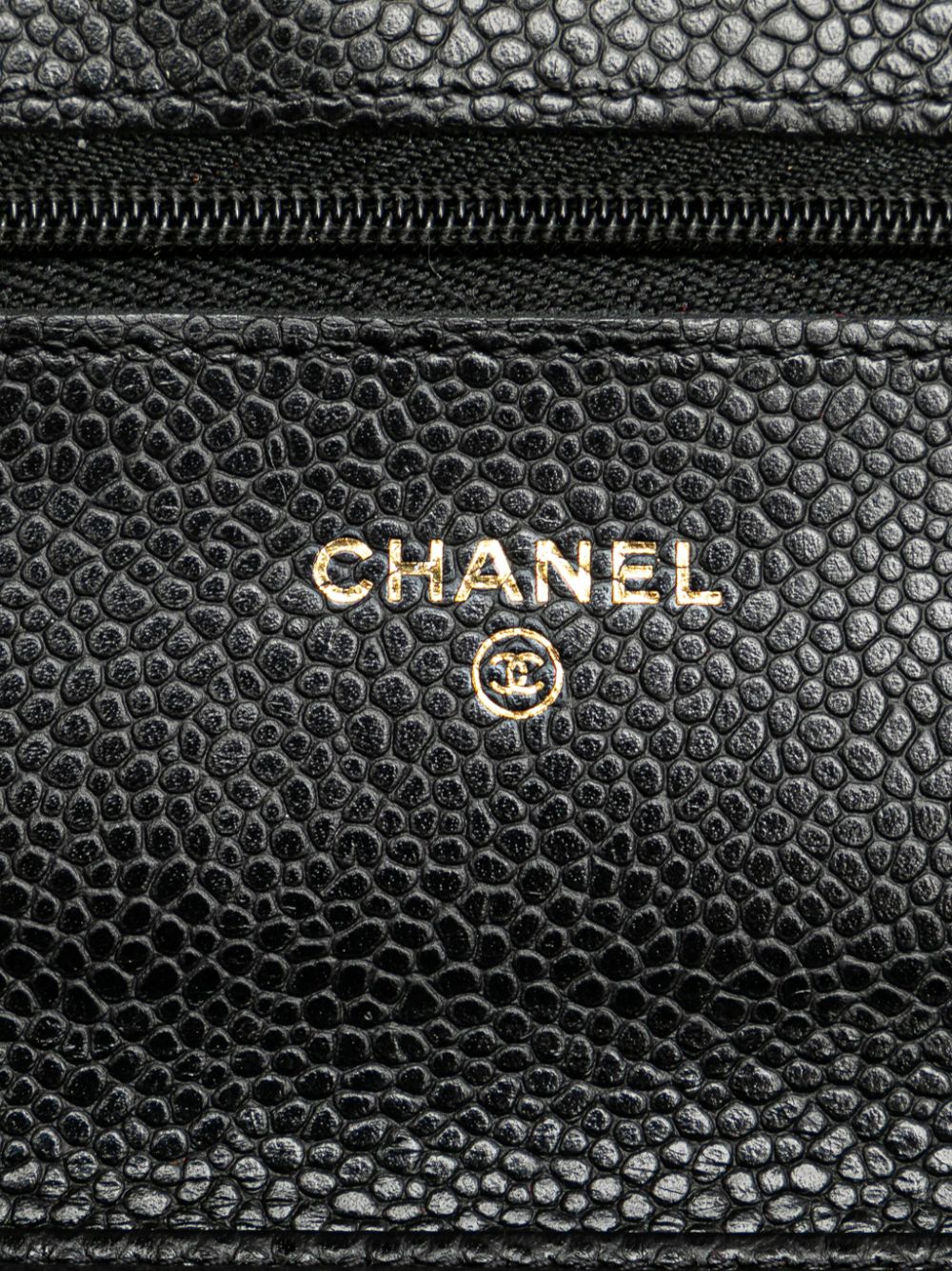 CHANEL 2019 CC Caviar Wallet on Chain crossbody bag Women