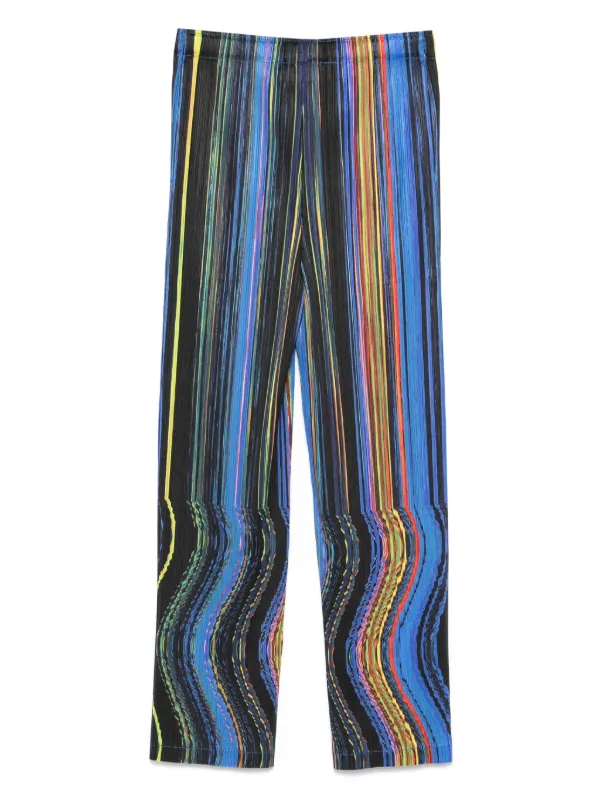 プリーツプリーズWARP ブラック Pleats Please Issey Miyake Warp パンツ | ブラック | FARFETCH JP
