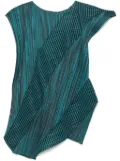 Pleats Please Issey Miyake Cosmic Rays top - Blue