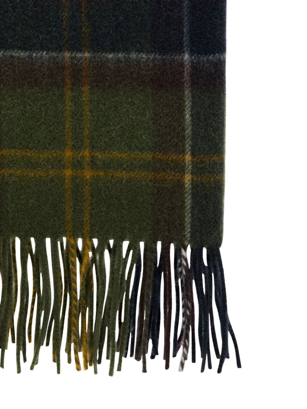 Barbour check-pattern scarf - Geel