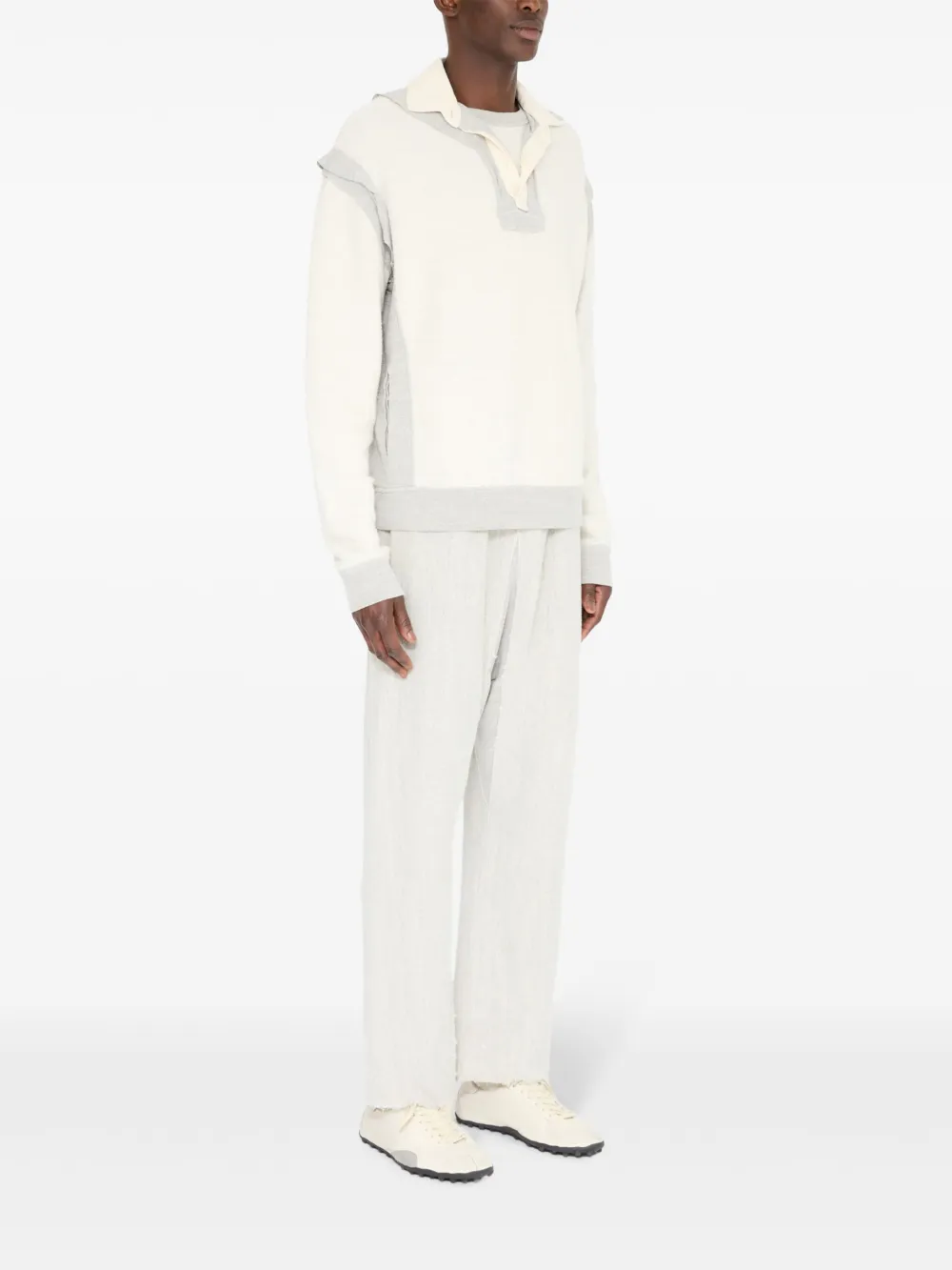 Maison Margiela Overhemd met textuur Beige